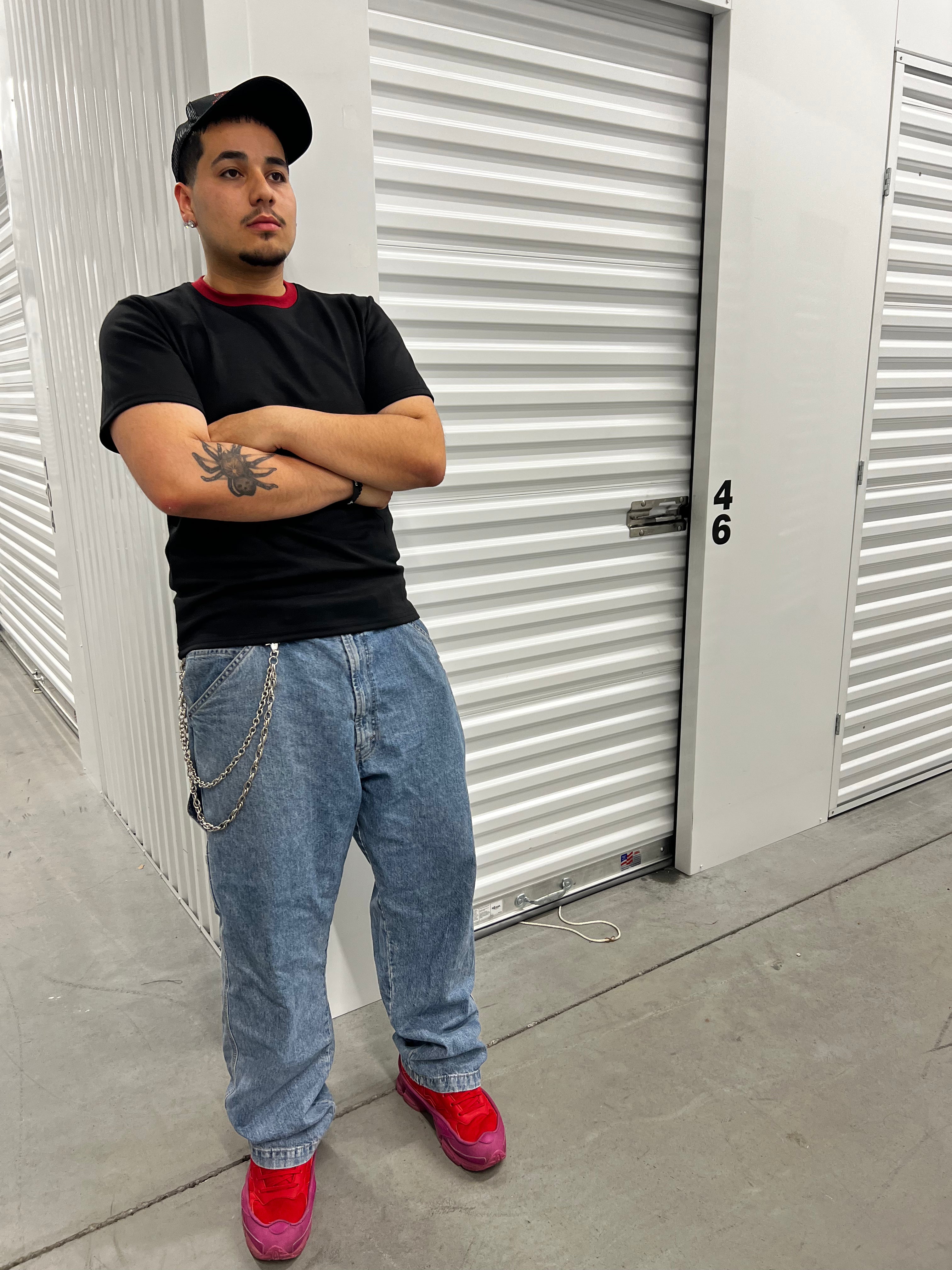 Black "Crimson Collar" Tee